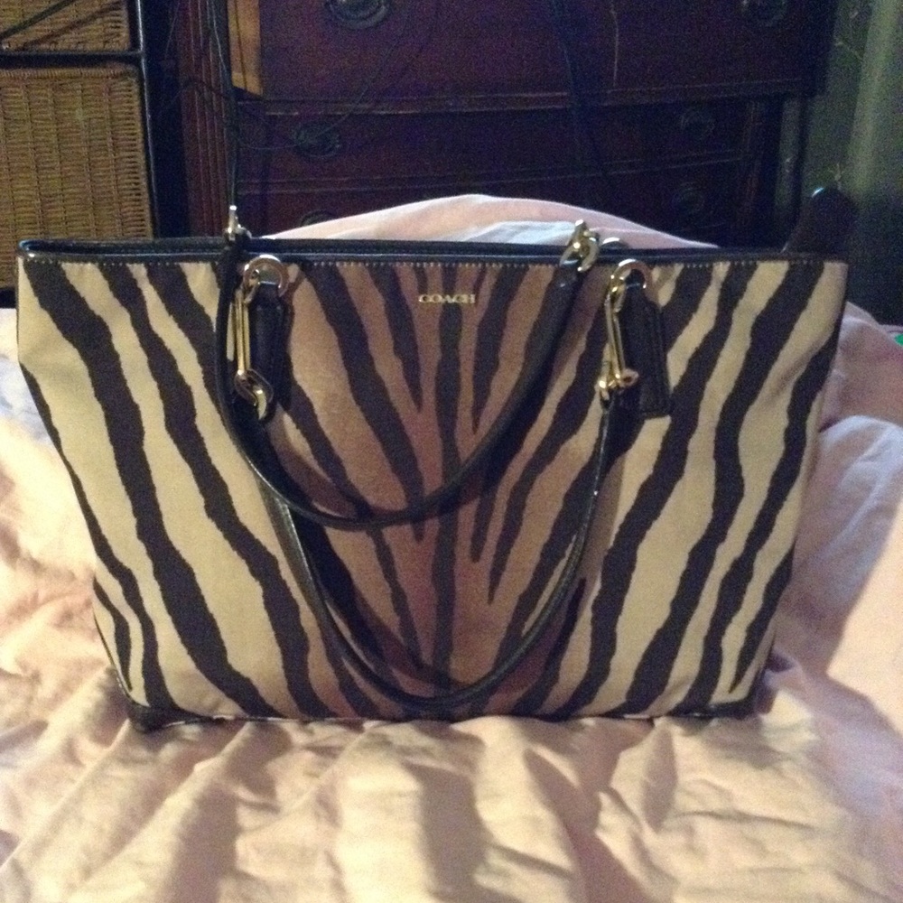 Coach Zebra Print Purse